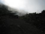 Mauna Kea Access Road: Coming out of the fog