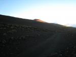 Mauna Kea Access Road: Sun going down