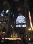One of the famous "rose windows" at Notre Dame.