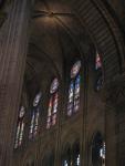 The beautiful stained glass of Notre Dame.