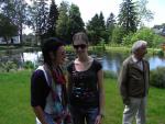 Petra, Katharina and Kurt at the park in Hermeskeil.