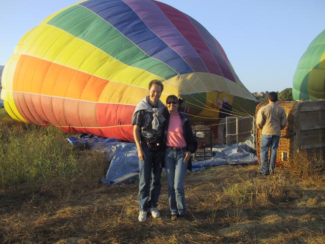 Randy and Vivian's first balloon ride!