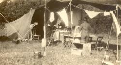 1930s:  Camping at Lac.  Wanda Martin at right.
