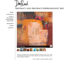 Blacks Design web site design:  Don Black Artist, DonBlackArtist.com