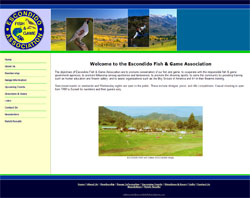 Blacks Design web site design:  Escondido Fish & Game Association, EscondidoFishAndGame.com