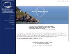 Blacks Design web site design:  Financial Advisers of America, LLC, FinancialAdvisersOfAmerica.com