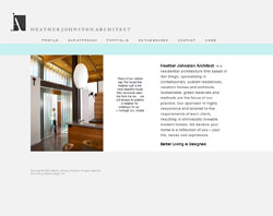 Blacks Design web site design:  Heather Johnston Architect, San Diego, HJArchitect.com