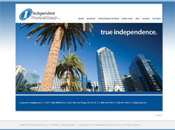 Blacks Design web site design:  Independent Financial Group, LLC, IFGSD.com