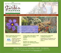 Blacks Design web site design:  The Water Conservation Garcen, TheGarden.org