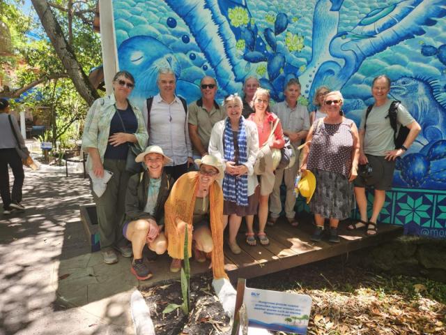 2024_03_03_07b_Galapagos_Puerto_Ayora_group_going_to_lunch