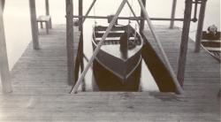 1948:  Boathouse and new boat.