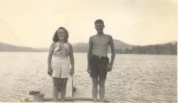 1950:  Nancy Martin with John Fraser.