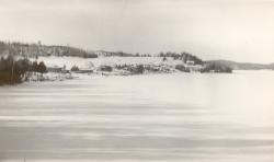 1951:  View from lake.