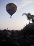 A view of the balloons from our backyard.