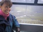 Taking the gondola down from Sulphur Mountain.