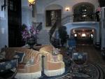 Sitting room inside the Banff Springs Hotel.
