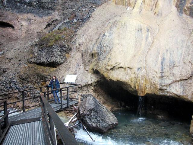 Travertine wall, Johnston Canyon.