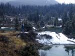 Walking around The Inkpots, behind Johnston Canyon.