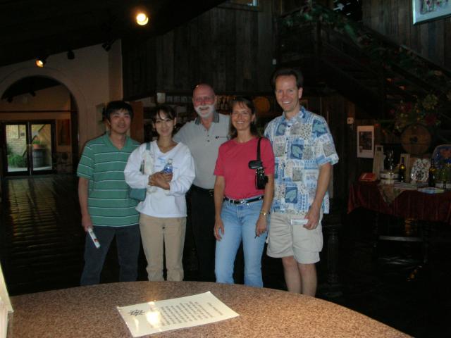 Last stop on the wine tasting tour - Mt. Palomar.  Everyone is feeling very happy!