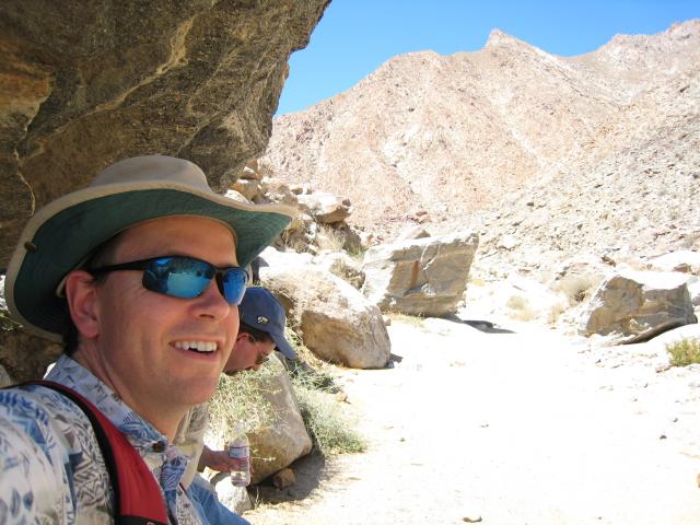 Half-way up palm canyon trail--a good turn around point today