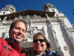 Hearst Castle: Randy and Vivian in front of the main house