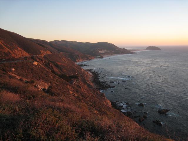 Highway 1, Big Sur Coast: Near Sunset