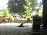 Bee houses in the Jardin de Luxembourg.