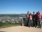 After lunch, we visited a monument area, overlooking Trier.  Now Petra is hiding in the shadow.