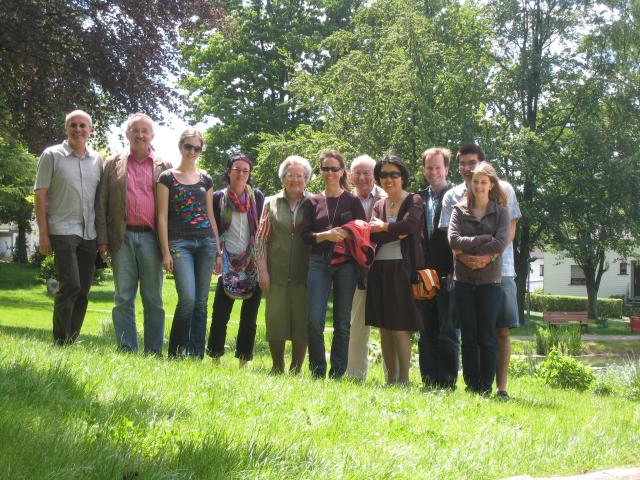 (left to right): Andreas, Bernd, Katharina, Petra, Wally, Vivian, Kurt, Hyun Sook, Randy, Max, and Max's girlfriend Melissa