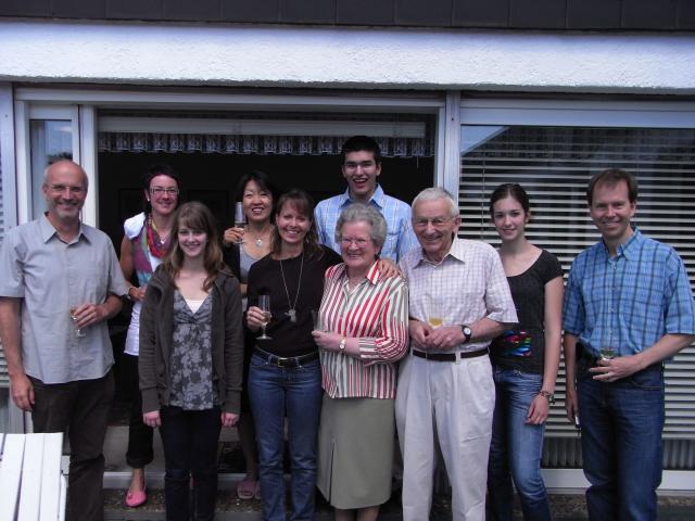 (left to right):  Andreas, Petra, Melissa, Hyun Sook, Vivian, Max, Wally, Kurt, Katharina, Randy.  Bernd took the picture.