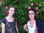 Katharina and Petra.  Now Petra looks serious!