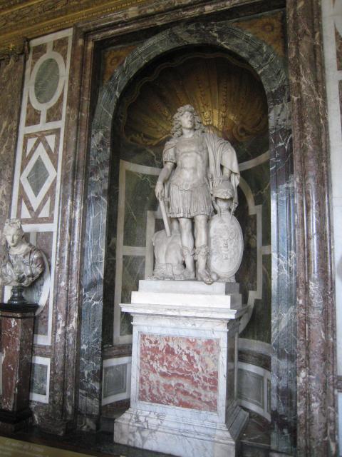 The Sun King thought vey highly of himself.  Statues and paintings of him are everywhere.
