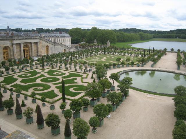 The Orangerie.  The king kept orange trees in silver pots.  They were wheeled inside in winter.
