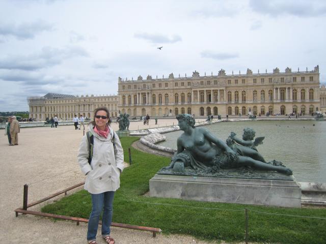 One of the Water Parterres.  These are 2 huge reflecting pools just outside the "back door" of the palace.