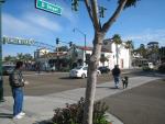 Encinitas: John & Connie walking Madie
