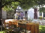 Freiburg, Germany: In the backyard, ready for the feast.