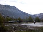 View from the bottom of the rough, glacier-cut valley.