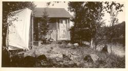 1934:  Martin shack on island in middle of Lac Pemich.