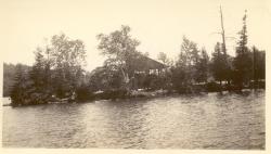 1934:  Martin shack on island in middle of Lac Pemich.