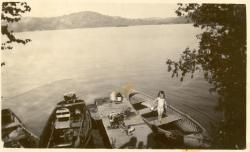 1936: Nancy Martin on the family's dock.