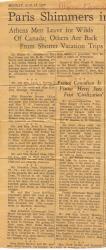 1937:  Athens (Ohio) News Article.