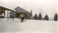 1948:  Nancy Martin in winter.