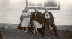 1950s:  Old Mrs. Kight and Suzanne's grandparents (now Suzanne Patry).