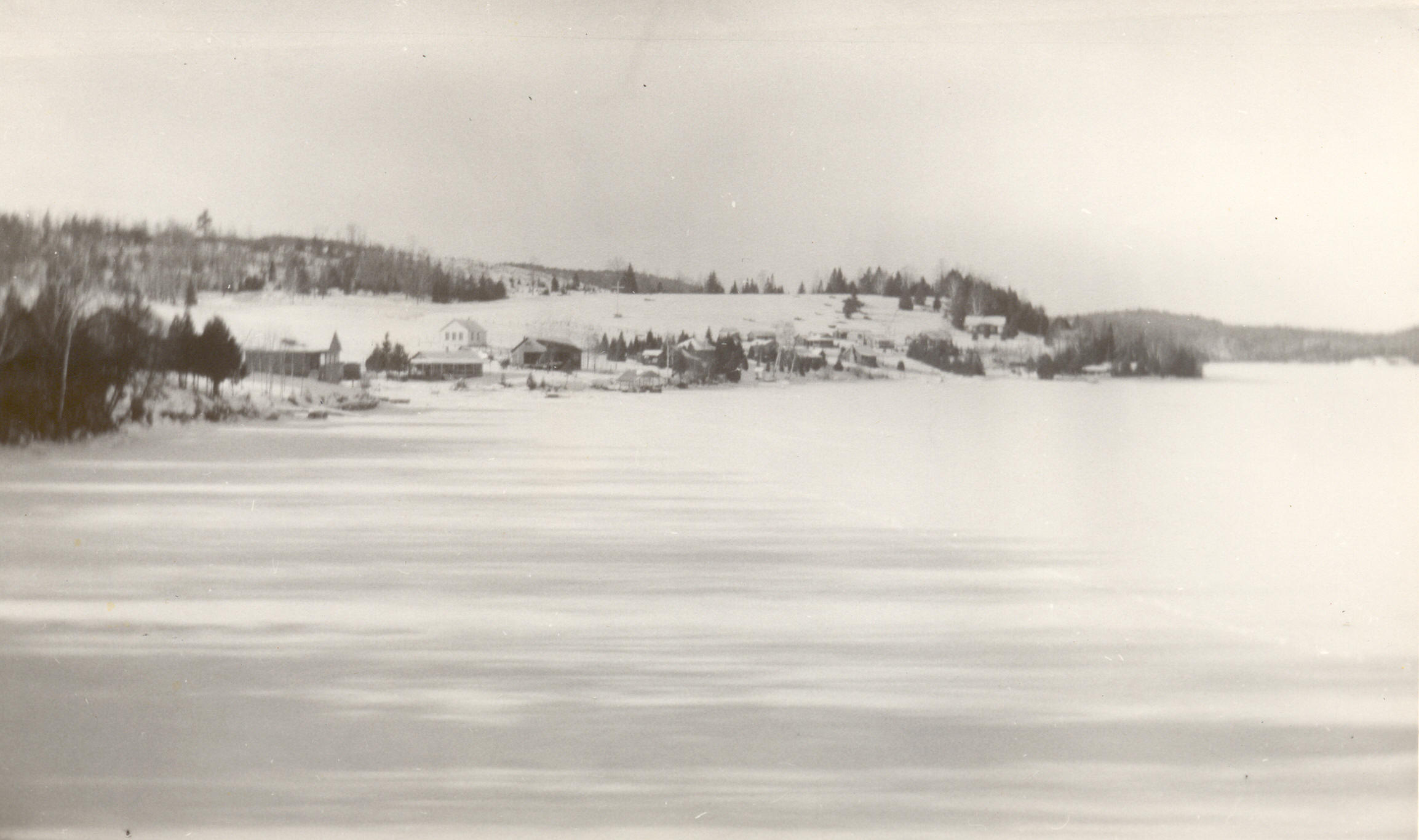 1951:  View from lake.