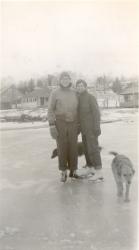 1957:  Don Black on first trip to lake before getting married to Nancy.