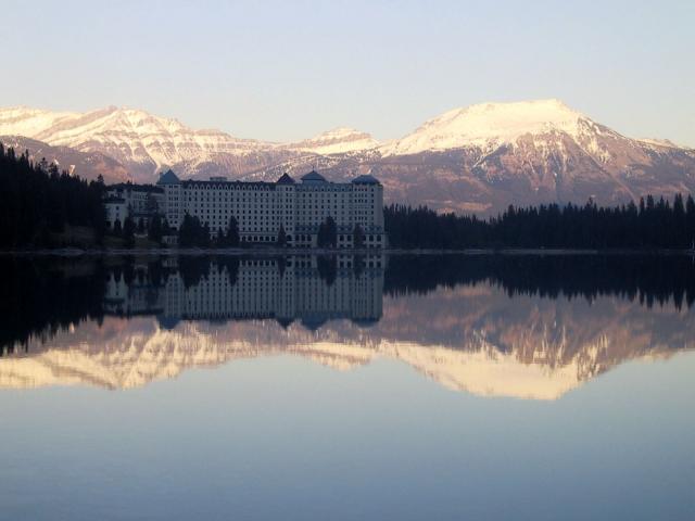 Chateau reflected in Lake Louise