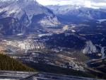 Banff and Bow River from top of Sulphur Mountain.