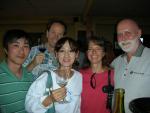 First stop on the Temecula wine tasting tour - Callaway's wine tasting room!  L-R:  Hiroshi, Randy, Hiroko, Vivian and Dan.