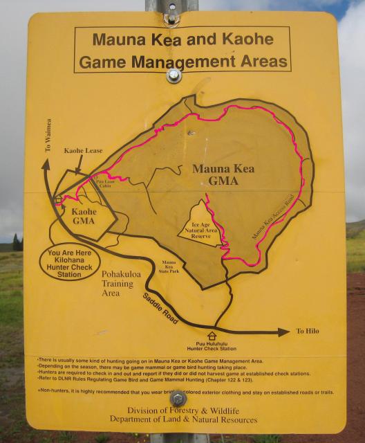 Start of R-1 (Mauna Kea Access Road)