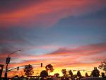 Sunset over Ramona, California.